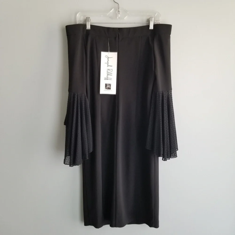 NWT JOSEPH RIBKOFF Black Off Shoulder Size 10 - Picture 5 of 8